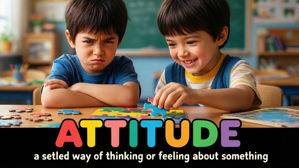 English Illustration for attitude